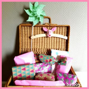 Cadeautjes, inpakken, batboy, kraamcadeau, cadeautjes, koffer, 9 maanden, baby, kraamschudden