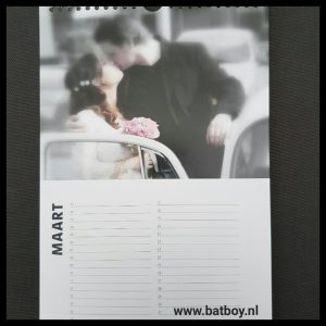 trouwdag, verjaardagskalender, fotofabriek, eigen kalender maken, fotokalender, kalender, batboy, persoonlijke kalender, verjaardagen