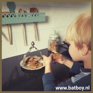 Zandkoekjes, bakken, zelf maken, kinderen, batboy, recept