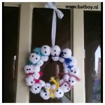 winterse, sneeuwpopkrans, Kerstknutsel