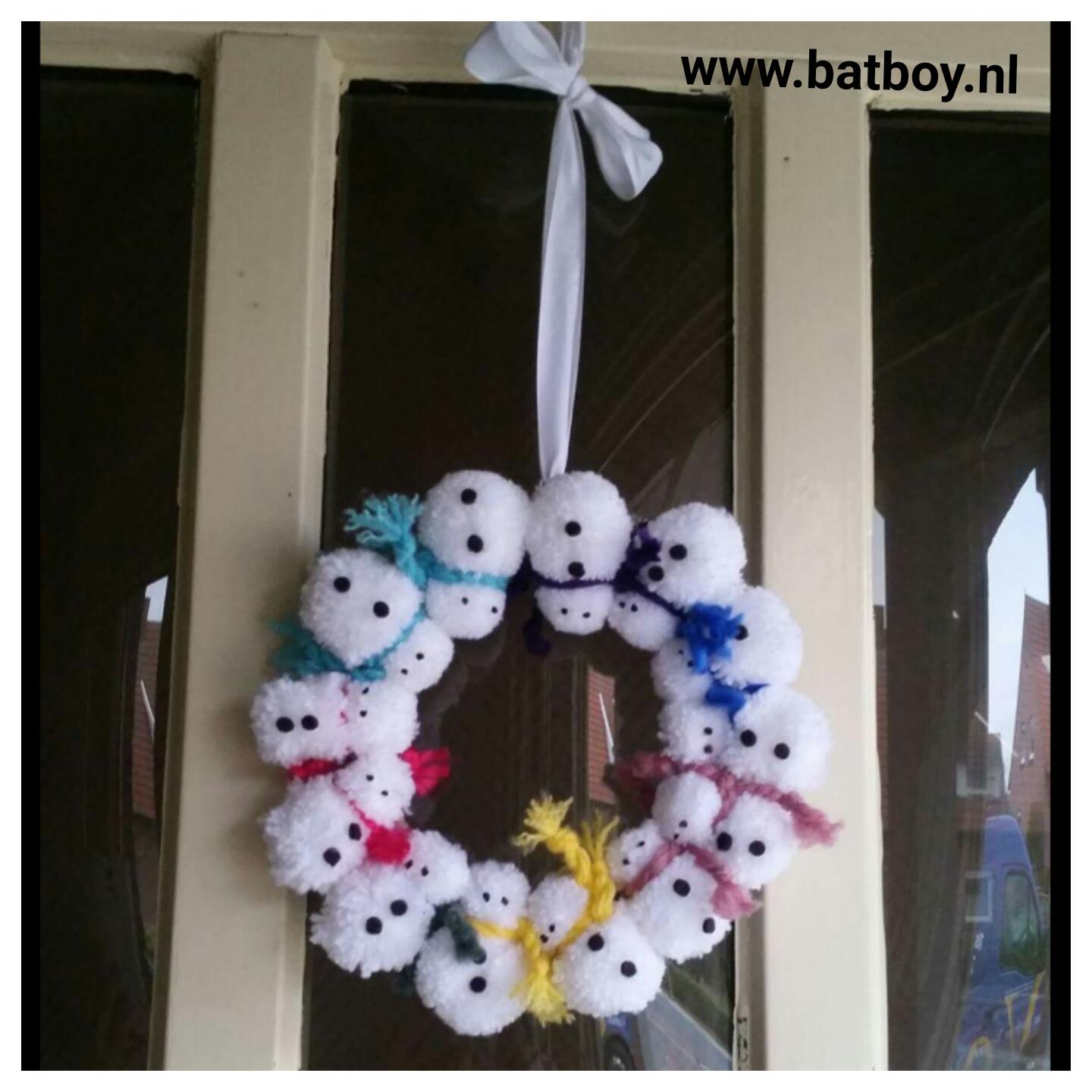 winterse, sneeuwpopkrans, Kerstknutsel