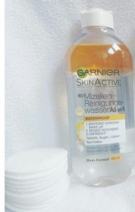 garnier micellair reinigingswater in olie, garnier, reinigingswater, olie, batboy, huidverzorging, gezicht. make-up verwijderen