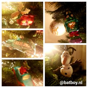 kerstboom, kerstversiering, kerstballen, batboy