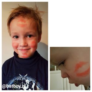 lippenstift, batboy, jongens, kusjes, hema, etos