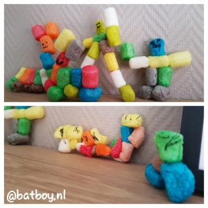 knutselen met playmais, batboy