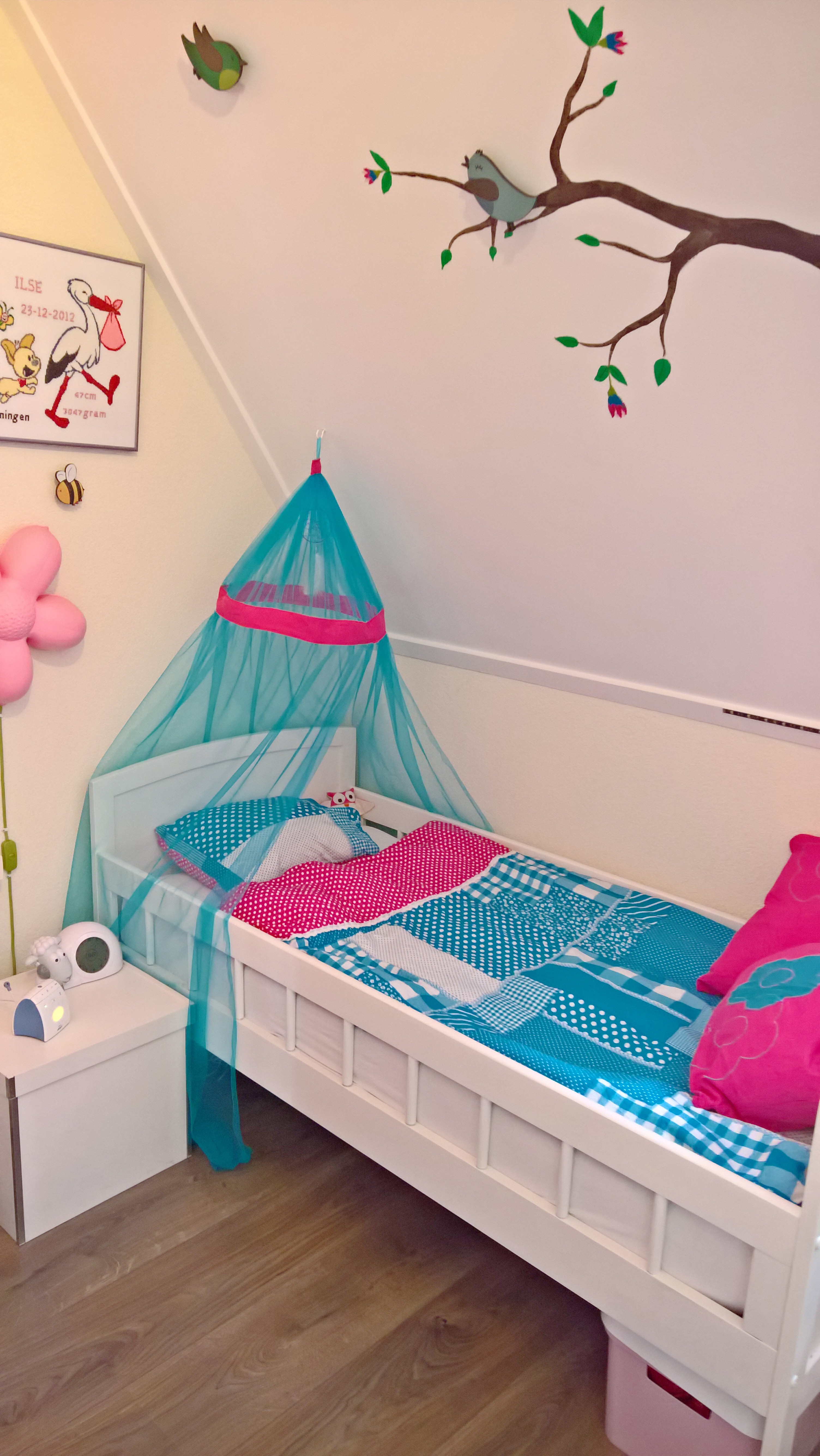 meisjes slaapkamer, roze