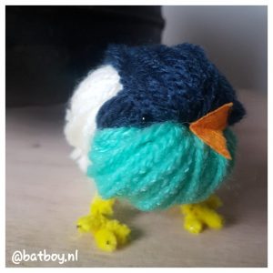 mamablog, batboy, diy vogeltje, vogeltje van wol