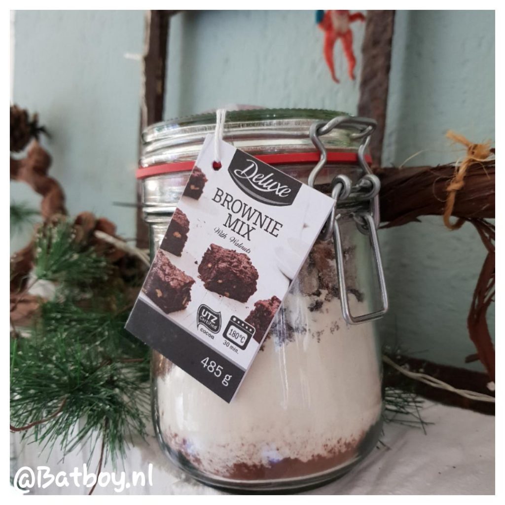 Weckpot brownies Luxe bakmixen van Lidl Delicieux Batboy