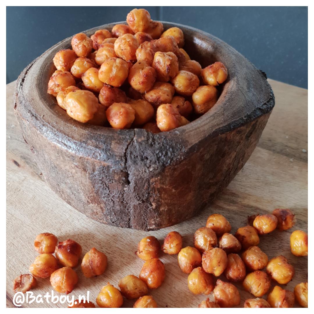 snack, kikkererwten, oven, borrelnootjes