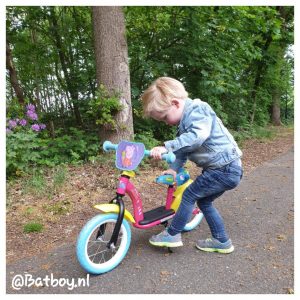 loopfiets, leren fietsen, peppa big