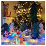 kerstdorpje, kerstdorp, winterlandschap